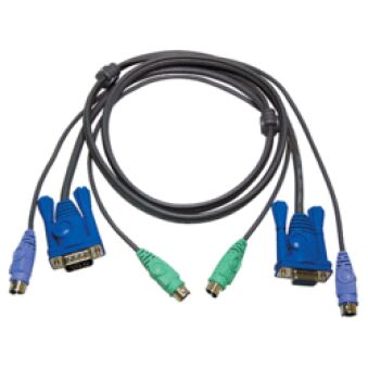 CABLE KVM 2L-5002P/C - PS2/VGA VERS PS2/VGA 1.8M